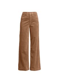 LANDS' END Breitcord-Hose High Waist mit weitem Bein f&uuml;r Damen in Plus-Gr&ouml;&szlig;e, Damen, size: plus, Braun, Elasthan/Baumwoll-Mischung, by Lands' End