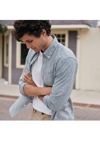 LANDS' END Supima Kurzarm-Shirt mit Rundhalsausschnitt f&uuml;r Herren, Herren, size: regular, Wei&szlig;, Baumwolle, by Lands' End