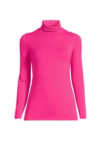LANDS' END Rollkragenshirt aus Baumwoll/Modalmix in Petite-Gr&ouml;&szlig;e, Damen, size: petite, Pink, Baumwolle/Elasthan/Baumwolle Modal, by Lands' End