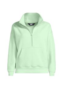 LANDS' END Sweatshirt SERIOUS SWEATS mit Rei&szlig;verschluss f&uuml;r Damen, Damen, size: regular, Gr&uuml;n, Baumwoll-Mischung/Polyester-Mischung, by Lands' End