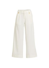 LANDS' END Leichte flie&szlig;ende 7/8-Bundfaltenhose f&uuml;r Damen, Damen, size: regular, Elfenbein, by Lands' End