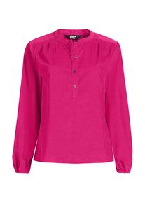 LANDS' END Feincord-Bluse mit Raffungen f&uuml;r Damen, Damen, size: regular, Rot, Baumwolle, by Lands' End