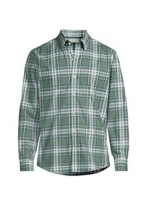LANDS' END CLASSIC FIT. B&uuml;gelfreies Twillhemd f&uuml;r Herren, Herren, size: regular, Gr&uuml;n, Baumwolle, by Lands' End