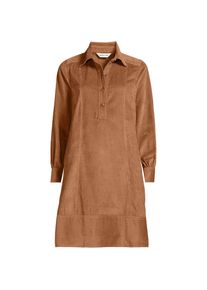 LANDS' END Breitcord-Hemdkleid f&uuml;r Damen in Plus-Gr&ouml;&szlig;e, Damen, size: plus, Braun, Baumwolle, by Lands' End