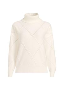 LANDS' END Rollkragenpullover Silk Touch f&uuml;r Damen, Damen, size: regular, Elfenbein, Polyester/Nylon/Viskose, by Lands' End