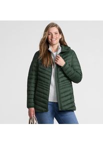 LANDS' END Daunenjacke WANDERWEIGHT Verstaubar Ultraleicht mit Kapuze f&uuml;r Damen in Petite-Gr&ouml;&szlig;e, Damen, size: petite, Gr&uuml;n, Nylon/Daunen, by Lands' End
