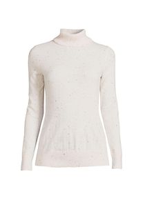 LANDS' END Rollkragen-Pullover aus Kaschmir, Damen, size: regular, Elfenbein, Kaschmir, by Lands' End