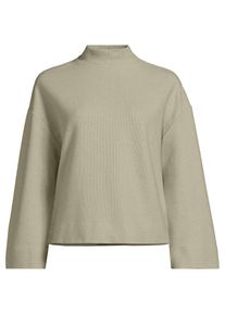 LANDS' END Softes Sweatshirt mit Stehkragen f&uuml;r Damen, Damen, size: regular, Gr&uuml;n, Baumwolle/Polyester/Baumwoll-Mischung, by Lands' End