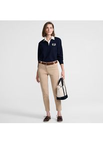 LANDS' END Slim Fit 7/8-Chinos Mid Waist f&uuml;r Damen, Damen, size: regular, Braun, Baumwolle/Lyocell (Viskose)/Baumwoll-Mischung, by Lands' End