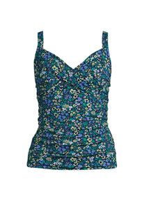 LANDS' END Tankinitop CHLORRESISTENT mit V-Ausschnitt f&uuml;r Damen, Damen, size: regular, Blau, Nylon-Mischung, by Lands' End