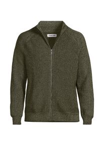 LANDS' END Rippstrick DRIFTER Cardigan f&uuml;r Herren, Herren, size: regular, Gr&uuml;n, Baumwolle/Nylon, by Lands' End