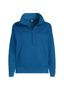 LANDS' END Sweatshirt SERIOUS SWEATS mit Rei&szlig;verschluss f&uuml;r Damen, Damen, size: regular, Blau, Baumwoll-Mischung/Polyester-Mischung, by Lands' End