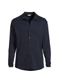 LANDS' END Jerseyhemd aus Baumwolle f&uuml;r Herren, Herren, size: regular, Blau, Baumwolle, by Lands' End