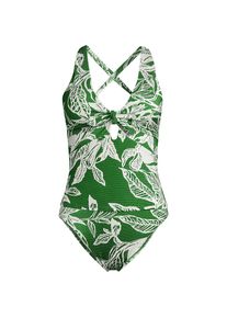 LANDS' END Gl&auml;nzendes Tankini-Set mit Knotendesign f&uuml;r Damen, Damen, size: regular, Gr&uuml;n, Elasthan/Nylon-Mischung, by Lands' End