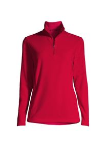 LANDS' END Anyweather Fleece-Pullover mit Rei&szlig;verschluss f&uuml;r Damen in Plus-Gr&ouml;&szlig;e, Damen, size: plus, Rot, Polyester, by Lands' End