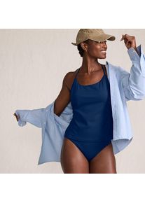 LANDS' END Komfort-Tankinitop mit gekreuzten Tr&auml;gern f&uuml;r Damen, Damen, size: regular, Blau, by Lands' End