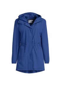 LANDS' END Wasserdichte Regenjacke SQUALL mit Packfach f&uuml;r Damen in Plus-Gr&ouml;&szlig;e, Damen, size: plus, Blau, Polyester, by Lands' End