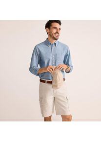 LANDS' END Cargo-Shorts mit Stretch f&uuml;r Herren, Classic Fit, Herren, size: regular, Grau, Baumwolle, by Lands' End