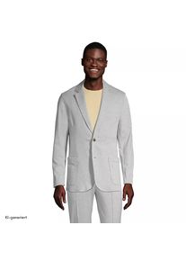 LANDS' END Sakko SPORT KNIT f&uuml;r Herren, Herren, size: regular, Grau, Baumwolle, by Lands' End