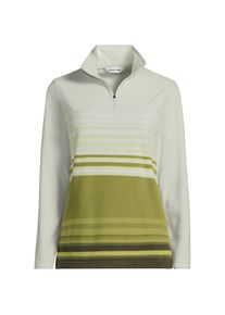 LANDS' END Fleecepullover mit Zipper f&uuml;r Damen in Plus-Gr&ouml;&szlig;e, Damen, size: plus, Gr&uuml;n, Polyester, by Lands' End