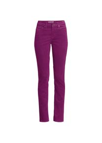 LANDS' END Straight Fit Cordhose Mid Waist f&uuml;r Damen in Plus-Gr&ouml;&szlig;e, Damen, size: plus, Lila, Baumwoll-Mischung, by Lands' End