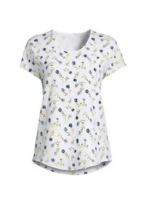 LANDS' END Shirt aus Baumwolle/Modal-Mix mit Ballett-Ausschnitt f&uuml;r Damen in Plus-Gr&ouml;&szlig;e, Damen, size: plus, Wei&szlig;, Baumwolle Modal, by Lands' End
