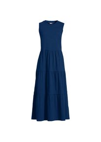 LANDS' END Maxi-Baumwollkleid aus Flammgarn f&uuml;r Damen, Damen, size: regular, Blau, Baumwolle, by Lands' End