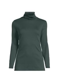 LANDS' END Rollkragenshirt aus Supima f&uuml;r Damen in Petite-Gr&ouml;&szlig;e, Damen, size: petite, Gr&uuml;n, Baumwolle, by Lands' End