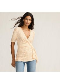 LANDS' END Shirt in Wickel-Optik in Petite-Gr&ouml;&szlig;e f&uuml;r Damen, Damen, size: petite, Elfenbein, by Lands' End
