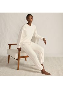 LANDS' END Lounge-Set aus Samt f&uuml;r Damen, Damen, size: regular, Elfenbein, Polyester/Polyester-Mischung, by Lands' End