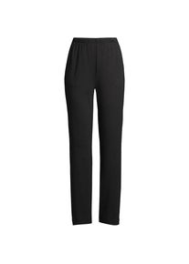 LANDS' END Straight Fit Freizeithose SPORT KNIT f&uuml;r Damen in Plus-Gr&ouml;&szlig;e, Damen, size: plus, Schwarz, Baumwolle, by Lands' End
