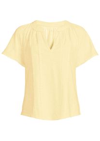 LANDS' END Flammgarn-Shirt mit Tunika-Ausschnitt in Plus-Gr&ouml;&szlig;e f&uuml;r Damen, Damen, size: plus, Gelb, Baumwolle, by Lands' End