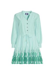 LANDS' END Minikleid mit Lochstickerei f&uuml;r Damen in Plus-Gr&ouml;&szlig;e, Damen, size: plus, Gr&uuml;n, Baumwolle, by Lands' End