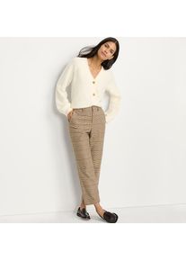 LANDS' END Kn&ouml;chellange Hose aus geb&uuml;rstetem Flanell f&uuml;r Damen, Damen, size: regular, Braun, Viskose/Polyester-Mischung, by Lands' End