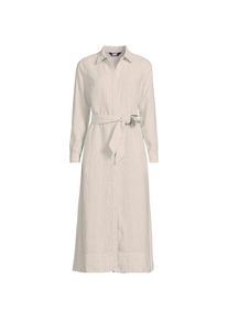 LANDS' END Leinen-Midikleid f&uuml;r Damen in Plus-Gr&ouml;&szlig;e, Damen, size: plus, Elfenbein, by Lands' End