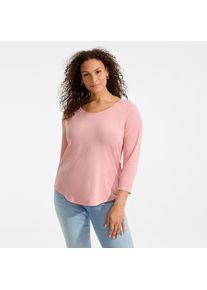 LANDS' END Flie&szlig;endes Shirt mit Ballettausschnitt in Petite-Gr&ouml;&szlig;e f&uuml;r Damen, Damen, size: petite, Pink, Elasthan/Baumwoll-Mischung, by Lands' End