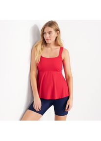 LANDS' END Ausgestelltes Tankinitop mit U-Ausschnitt f&uuml;r Damen, Damen, size: regular, Rot, Elasthan/Polyester-Mischung/Nylon-Mischung, by Lands' End