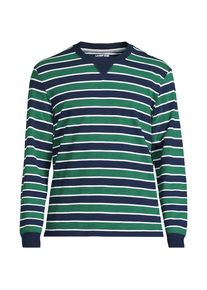 LANDS' END Flammgarn-Shirt aus reiner Baumwolle f&uuml;r Herren, Herren, size: regular, Blau, Baumwolle, by Lands' End