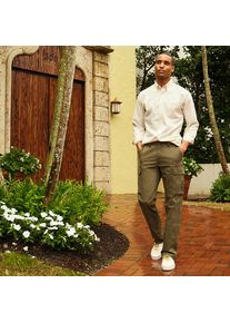LANDS' END Classic Fit Cargohose mit Dehnbund f&uuml;r Herren, Herren, size: regular, Gr&uuml;n, Baumwolle, by Lands' End