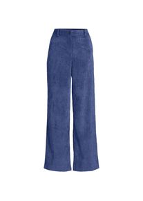 LANDS' END Stretchcord-Hose mit weitem Bein f&uuml;r Damen, Damen, size: regular, Blau, Polyester/Polyester-Mischung, by Lands' End
