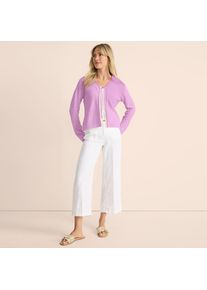 LANDS' END 7/8-Hose aus Leinen f&uuml;r Damen, Damen, size: regular, Wei&szlig;, by Lands' End