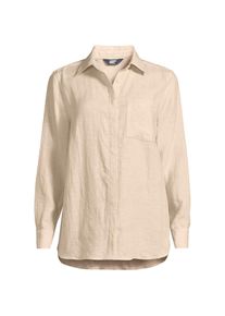 LANDS' END Premium Reinleinen-Bluse f&uuml;r Damen in Plus-Gr&ouml;&szlig;e, Damen, size: plus, Elfenbein, Leinen, by Lands' End