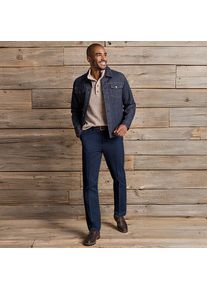 LANDS' END CLASSIC COMFORT. B&uuml;gelleichte Chino f&uuml;r Herren, Herren, size: regular, Blau, Baumwolle, by Lands' End