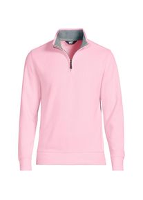 LANDS' END Rei&szlig;verschluss-Pullover aus Bedford-Ripp f&uuml;r Herren in Tallgr&ouml;&szlig;e, Herren, size: tall, Pink, Baumwolle, by Lands' End