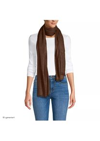 LANDS' END Metallic-Schal f&uuml;r Damen, Damen, size: regular, Braun, Metall/Viskose, by Lands' End