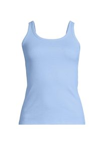LANDS' END Ripp-Tanktop f&uuml;r Damen in Plus-Gr&ouml;&szlig;e, Damen, size: plus, Blau, Elasthan/Baumwoll-Mischung, by Lands' End