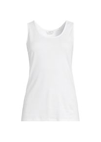 LANDS' END &Auml;rmelloses Top aus Baumwolle f&uuml;r Damen, Damen, size: regular, Wei&szlig;, Baumwolle, by Lands' End
