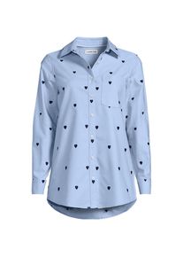 LANDS' END Langarm Oxford-Hemd f&uuml;r Damen in Plus-Gr&ouml;&szlig;e, Damen, size: plus, Blau, Baumwolle, by Lands' End
