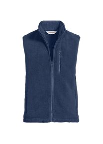 LANDS' END Sherpa-Fleeceweste, Herren, size: regular, Blau, by Lands' End