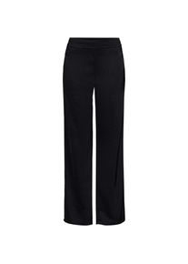 LANDS' END Satinhose mit Elastikbund in Petite-Gr&ouml;&szlig;e, Damen, size: petite, Schwarz, Polyester, by Lands' End